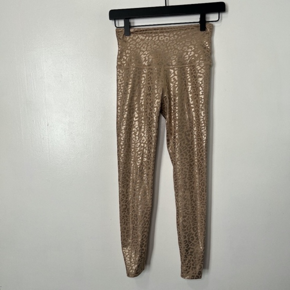 Beyond Yoga Metallic Cheetah Print Leggings